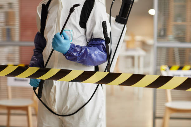 Professional Trauma Scene Cleanup technician working in Houston, OH